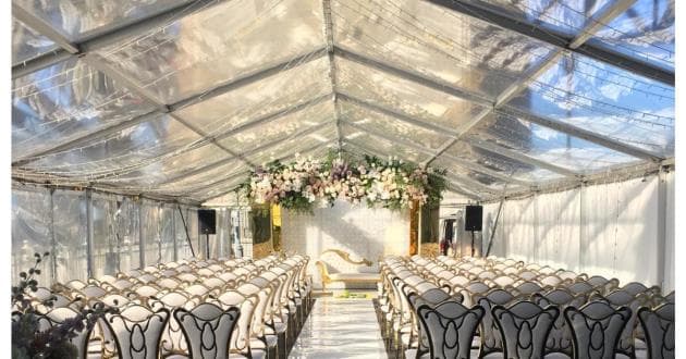Bridge Marquee - Wedding Ceremony