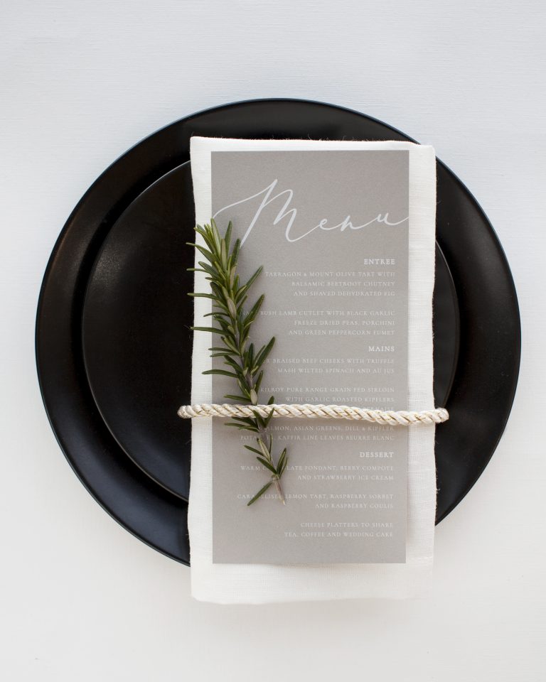 Inspiration for Your Wedding Menu Planning