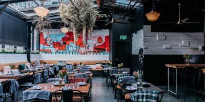 Atrium-style Rooftop Dining Space at The Rook Sydney