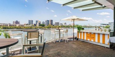 Grand Deck with River Views at Fridays Brisbane