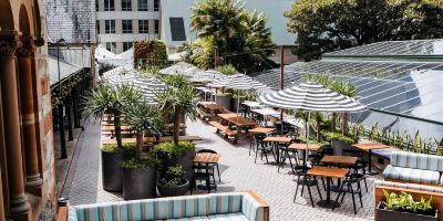 Southern Courtyard at Greenwood Hotel