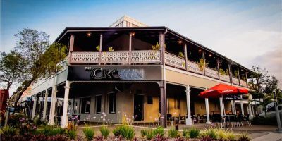 The Pavilion + Balcony + Courtyard at Crown Hotel